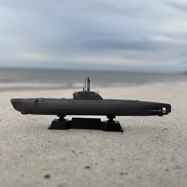 Fully painted model u-boat